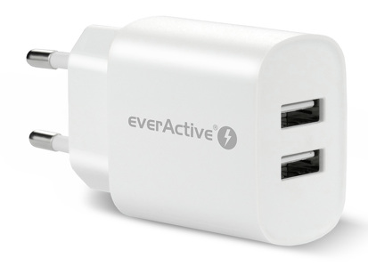 Miniatura produktu: Ładowarka sieciowa everActive 2xUSB 2,4A SC-220
