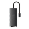Miniatura zdjęcia: Hub 4w1 Baseus Lite Series USB-C do 4x USB 3.0 + USB-C, 25cm (czarny)