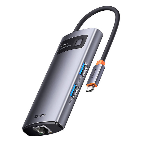 Zdjęcie produktu: Hub 4w1 Baseus Metal Gleam Series, USB-C do 3x USB 3.0 + Ethernet RJ45 Zdjęcie produktu: Hub 4w1 Baseus Metal Gleam Series, USB-C do 3x USB 3.0 + Ethernet RJ45