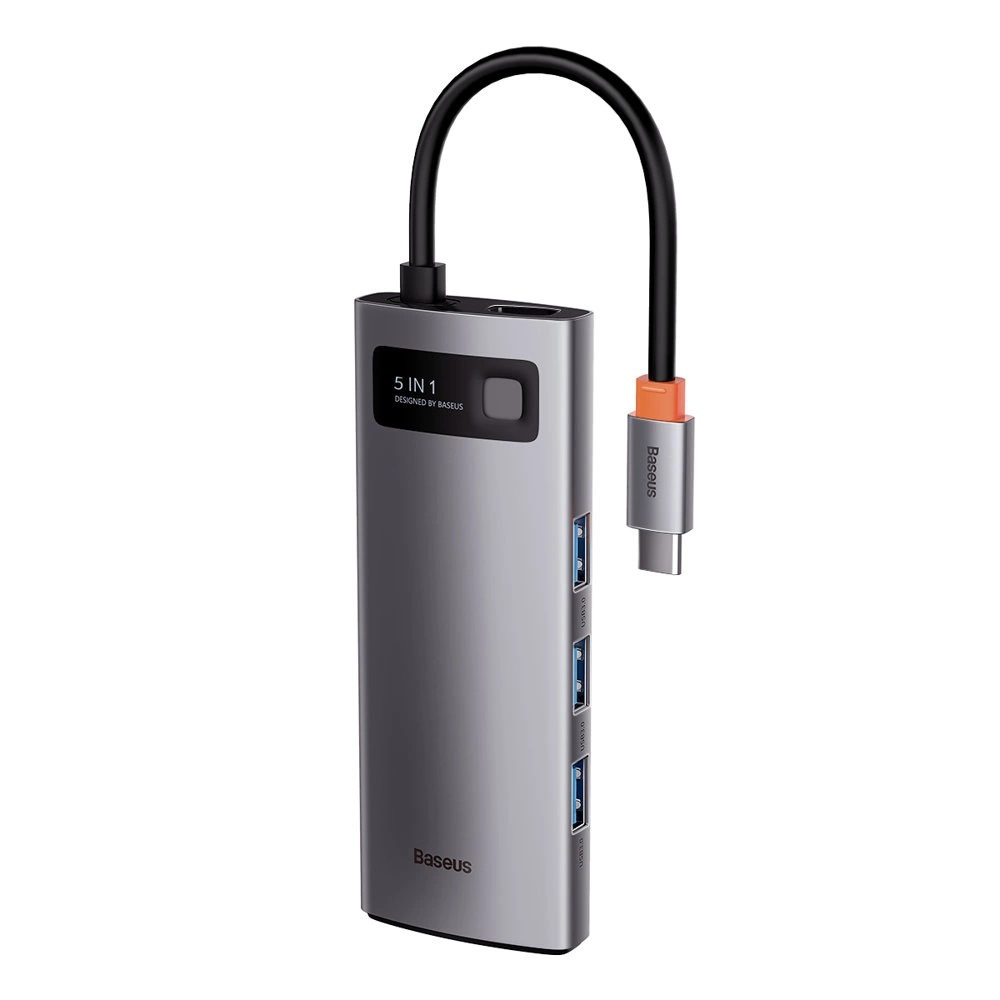 Hub 5w1 Baseus Hub USB-C na 3x USB 3.0 + HDMI + USB-C PD