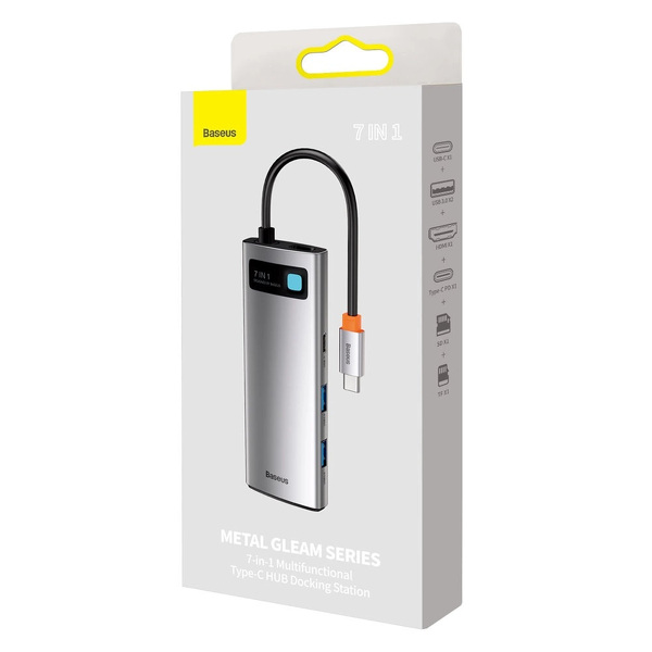Zdjęcie produktu: Hub 7w1 Baseus Hub USB-C na 2x USB 3.0 + HDMI + USB-C PD