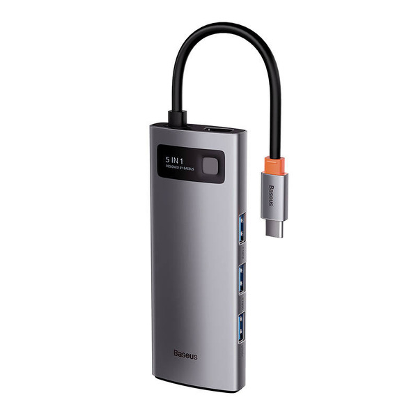 Zdjęcie produktu: Hub 5w1 Baseus Metal Gleam Series, USB-C do 3x USB 3.0 + HDMI + USB-C PD Zdjęcie produktu: Hub 5w1 Baseus Metal Gleam Series, USB-C do 3x USB 3.0 + HDMI + USB-C PD