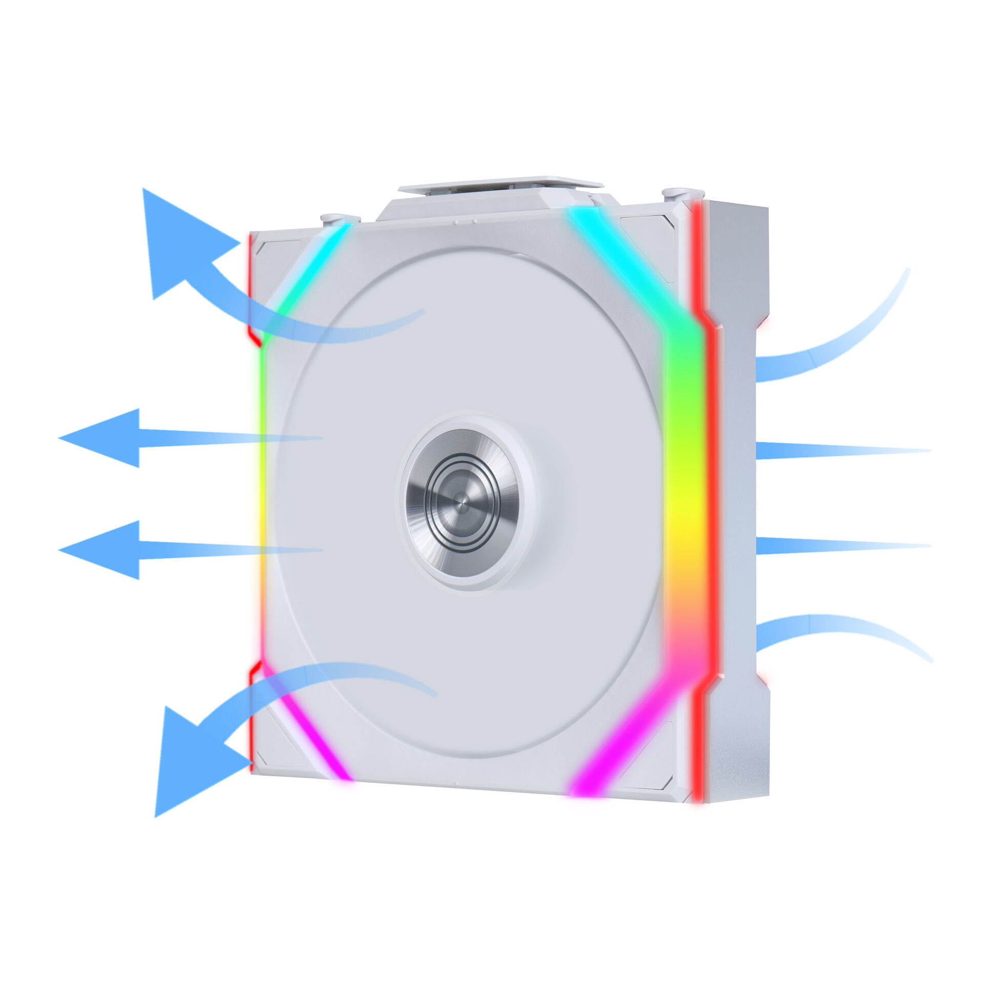 Wentylator Lian Li UNI FAN SL Wireless ARGB PWM Reverse Blade 120mm White (12RSL1W1W)