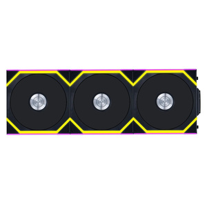 Miniatura produktu: Wentylator Lian Li UNI FAN SL Wireless ARGB PWM  Reverse 120mm Black  3 sztuki i kontroler (12RSL1W3B)