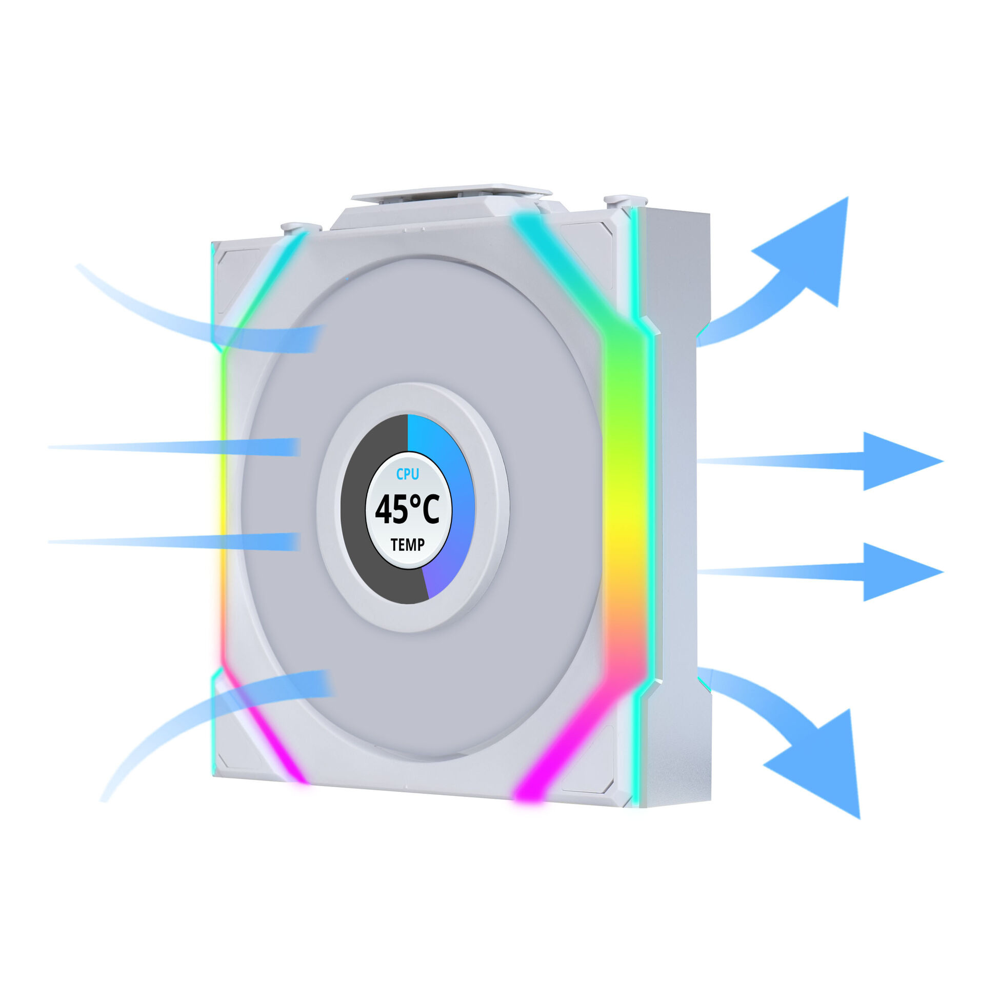 3x Lian Li UNI FAN SL Wireless LCD ARGB PWM 120mm