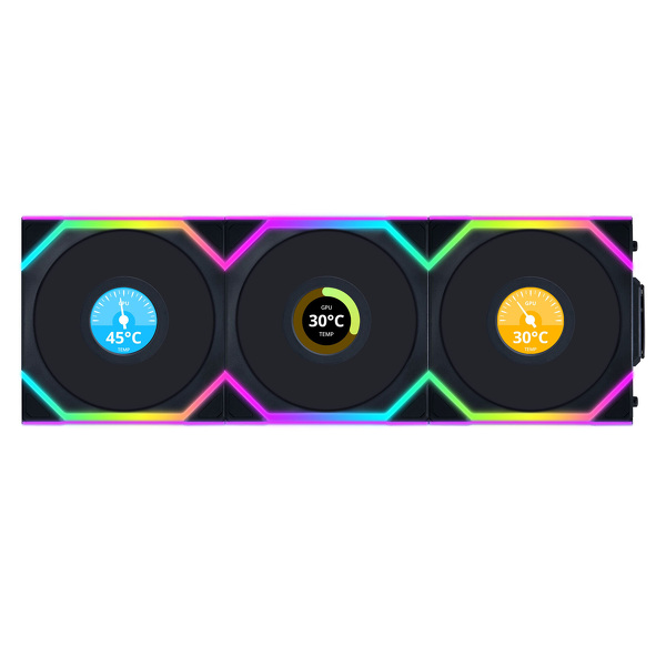 Zdjęcie produktu: 3x Lian Li UNI FAN SL Wireless LCD ARGB PWM Reverse 120mm