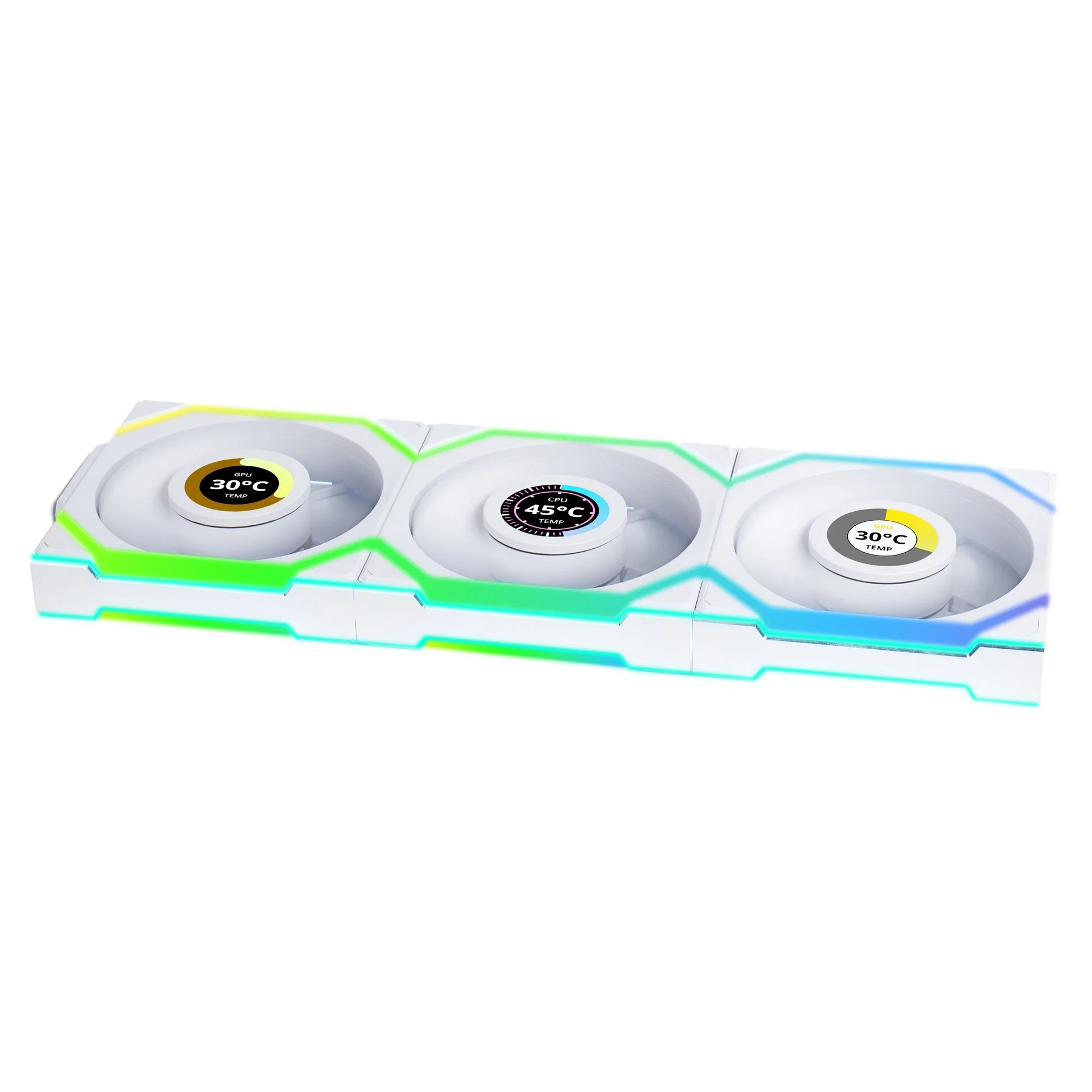 3x Lian Li UNI FAN SL Wireless LCD ARGB PWM Reverse 120mm 3x Lian Li UNI FAN SL Wireless LCD ARGB PWM Reverse 120mm
