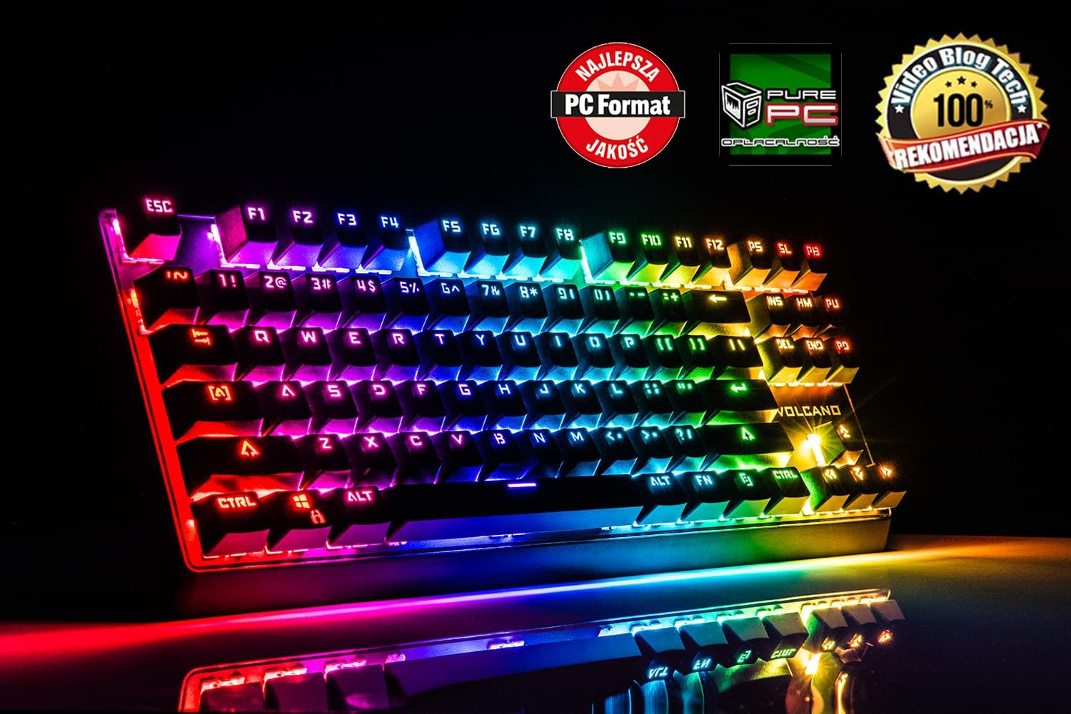 Klawiatura Modecom PRZEWODOWA MECHANICZNA Volcano Lanparty Biała RGB (brązowy przełącznik) K-MC-LANPARTY-U-RGB-BROWN-200, mechaniczna Klawiatura Modecom PRZEWODOWA MECHANICZNA Volcano Lanparty Biała RGB (brązowy przełącznik) K-MC-LANPARTY-U-RGB-BROWN-200, mechaniczna