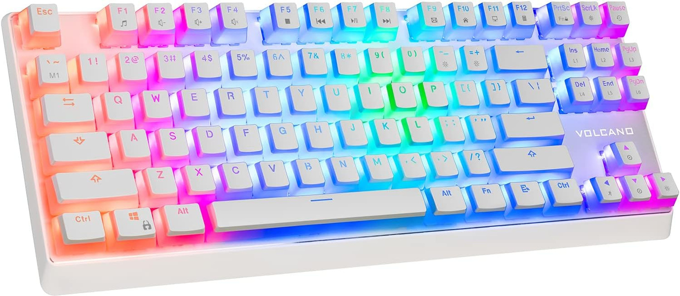 Zdjęcie produktu: Klawiatura Modecom PRZEWODOWA MECHANICZNA Volcano Lanparty Biała RGB (niebieskie przełącznik) K-MC-LANPARTY-U-RGB-BLUE-200 Zdjęcie produktu: Klawiatura Modecom PRZEWODOWA MECHANICZNA Volcano Lanparty Biała RGB (niebieskie przełącznik) K-MC-LANPARTY-U-RGB-BLUE-200