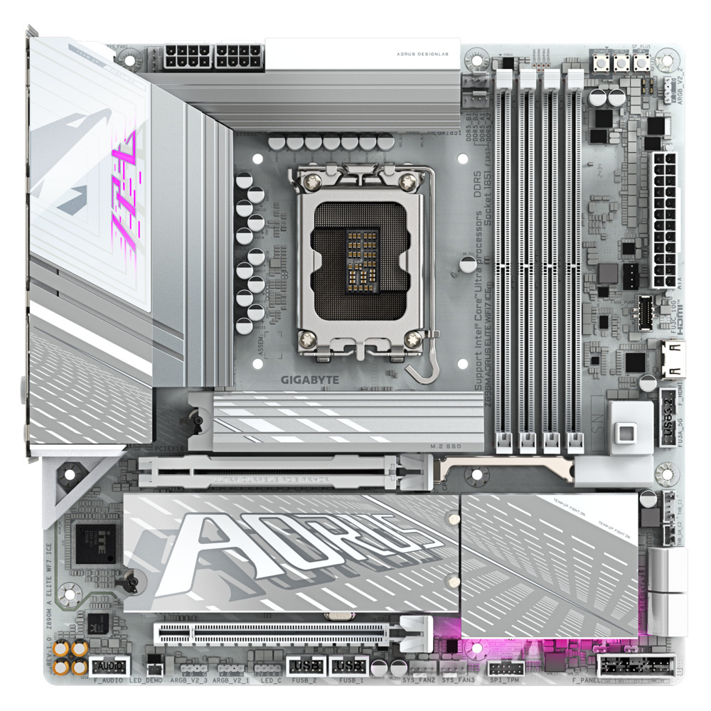 Gigabyte Z890M AORUS ELITE WF7 ICE DDR5 LGA1851