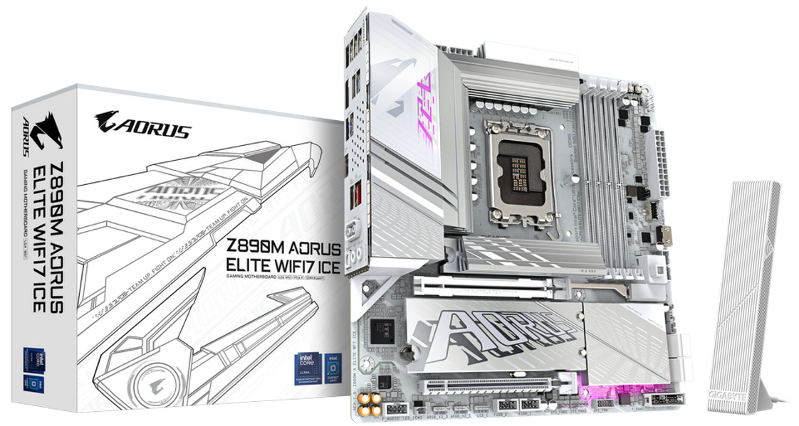 Zdjęcie produktu: Gigabyte Z890M AORUS ELITE WF7 ICE DDR5 LGA1851