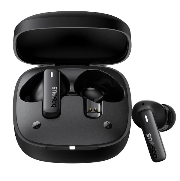 Zdjęcie produktu: Słuchawki bezprzewodowe TWS Baseus Bowie E19, ładowanie indukcyjne, Bluetooth 5.3 - czarne Zdjęcie produktu: Słuchawki bezprzewodowe TWS Baseus Bowie E19, ładowanie indukcyjne, Bluetooth 5.3 - czarne