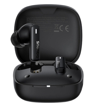 Miniatura produktu: Słuchawki bezprzewodowe TWS Baseus Bowie E19, ładowanie indukcyjne, Bluetooth 5.3 - czarne
