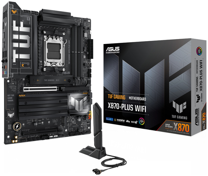 Zdjęcie produktu: Płyta główna ASUS TUF GAMING X870-PLUS WIFI s.AM5 Zdjęcie produktu: Płyta główna ASUS TUF GAMING X870-PLUS WIFI s.AM5