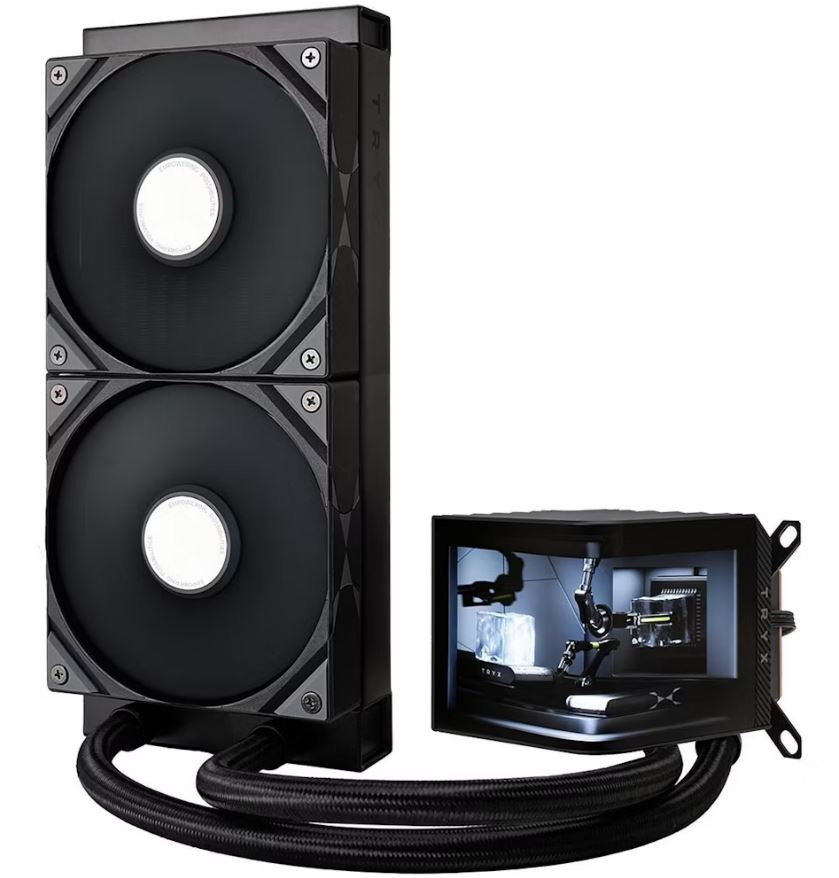 Chłodzenie wodne Tryx Panorama 240mm Black wyświetlacz 3D AMOLED (L-P240N-DS2M-G0K)