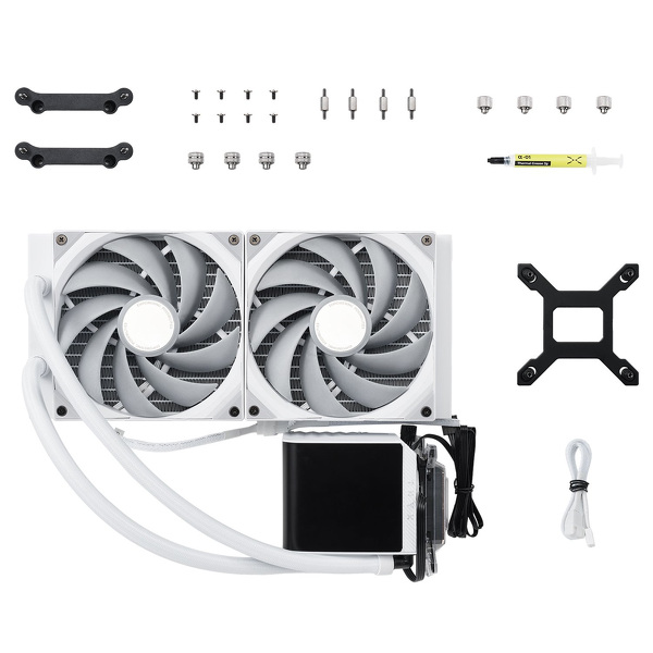 Zdjęcie produktu: Chłodzenie wodne Tryx Panorama 240mm White wyświetlacz 3D AMOLED (L-P240N-DS2M-G0W)