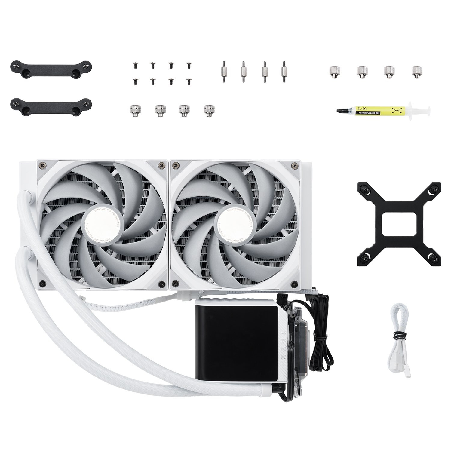 Chłodzenie wodne Tryx Panorama 280mm White wyświetlacz 3D AMOLED (L-P280N-DS2M-G0W)