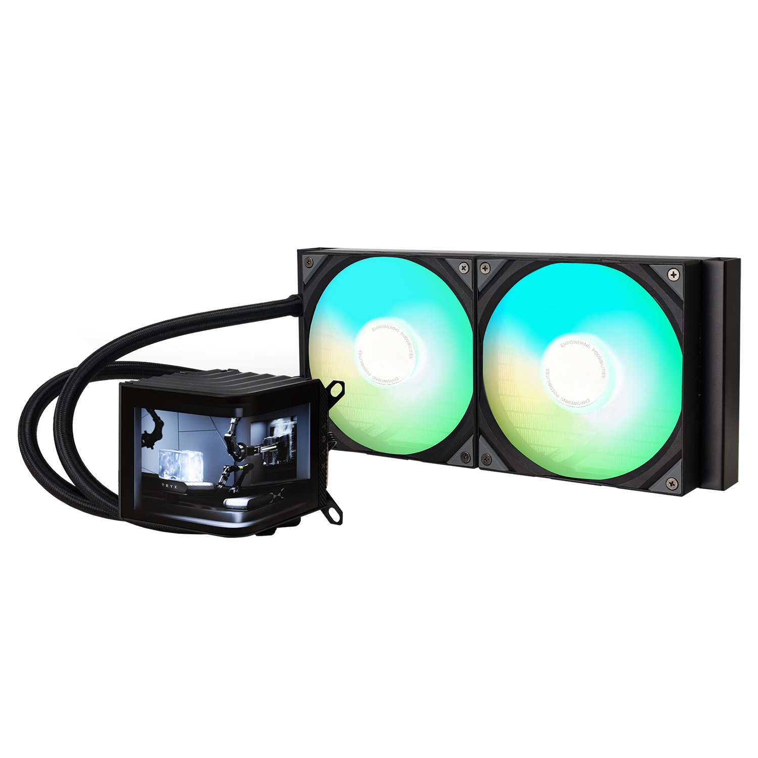 Chłodzenie wodne Tryx Panorama 280mm ARGB Black wyświetlacz 3D AMOLED (L-P280A-AS2M-G0K)
