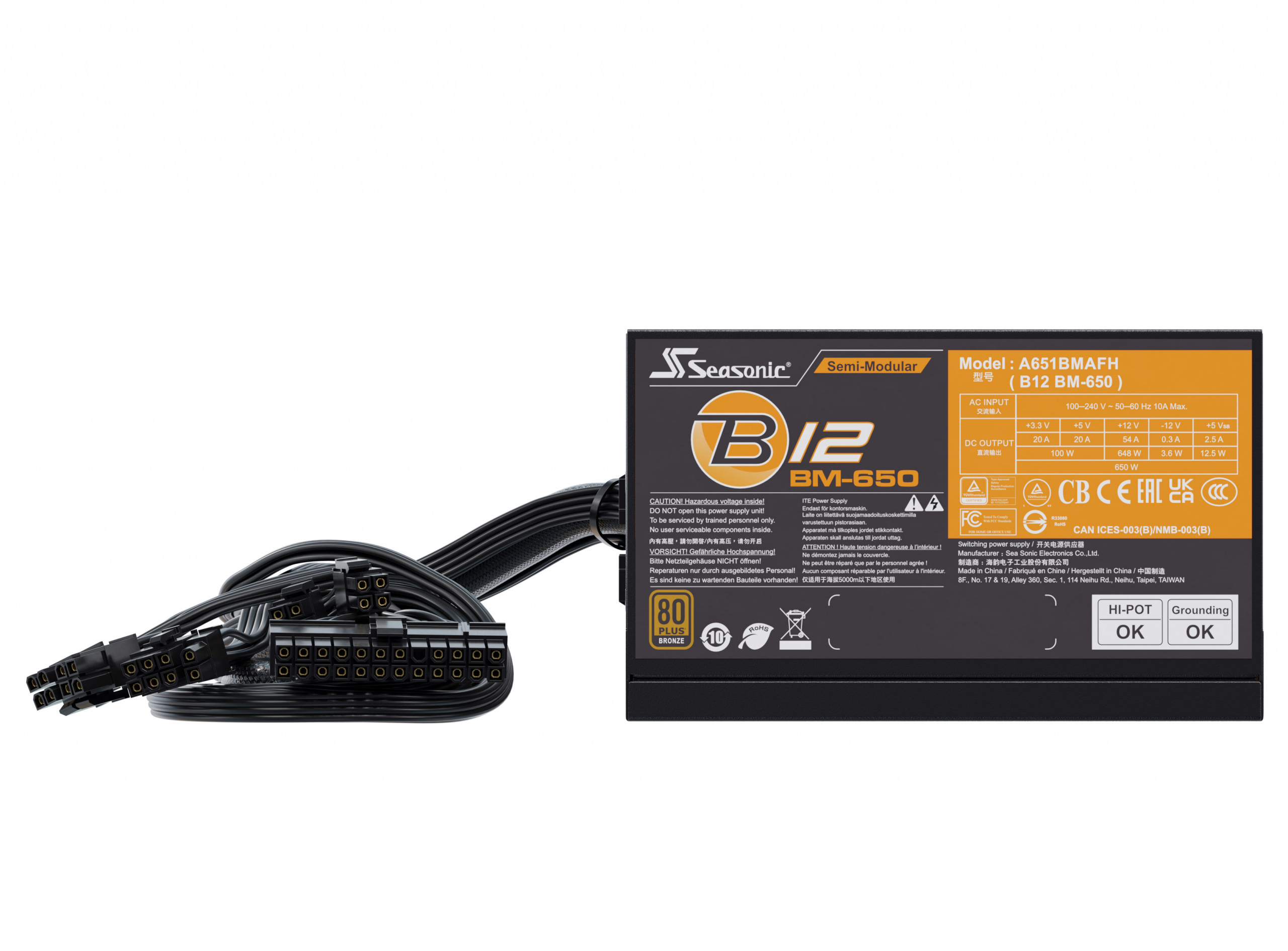 Zasilacz Seasonic B12 BM-650 80Plus Bronze 650W