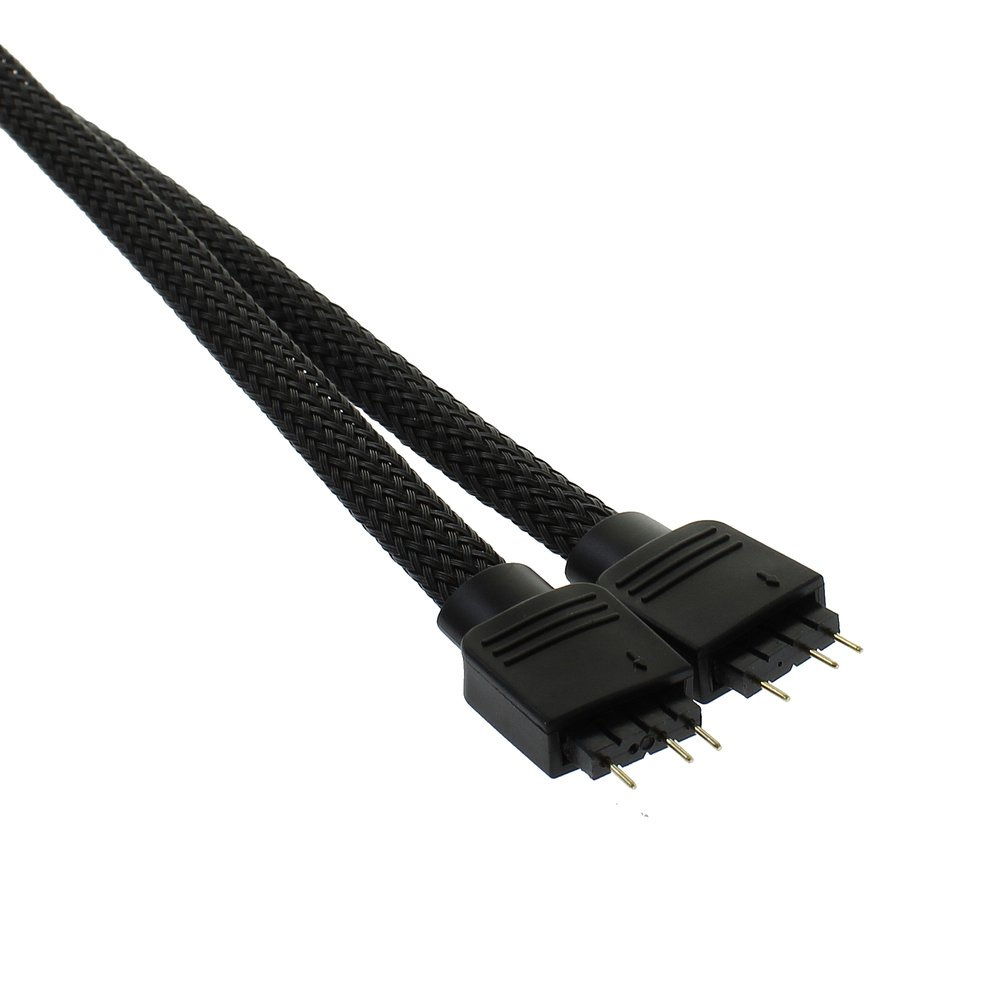 XSPC przedłużacz kabla sygnałowego ARGB 5V 3-pin czarny 30cm