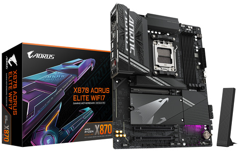 Miniatura produktu: Płyta główna Gigabyte X870 AORUS ELITE WIFI7 AM5