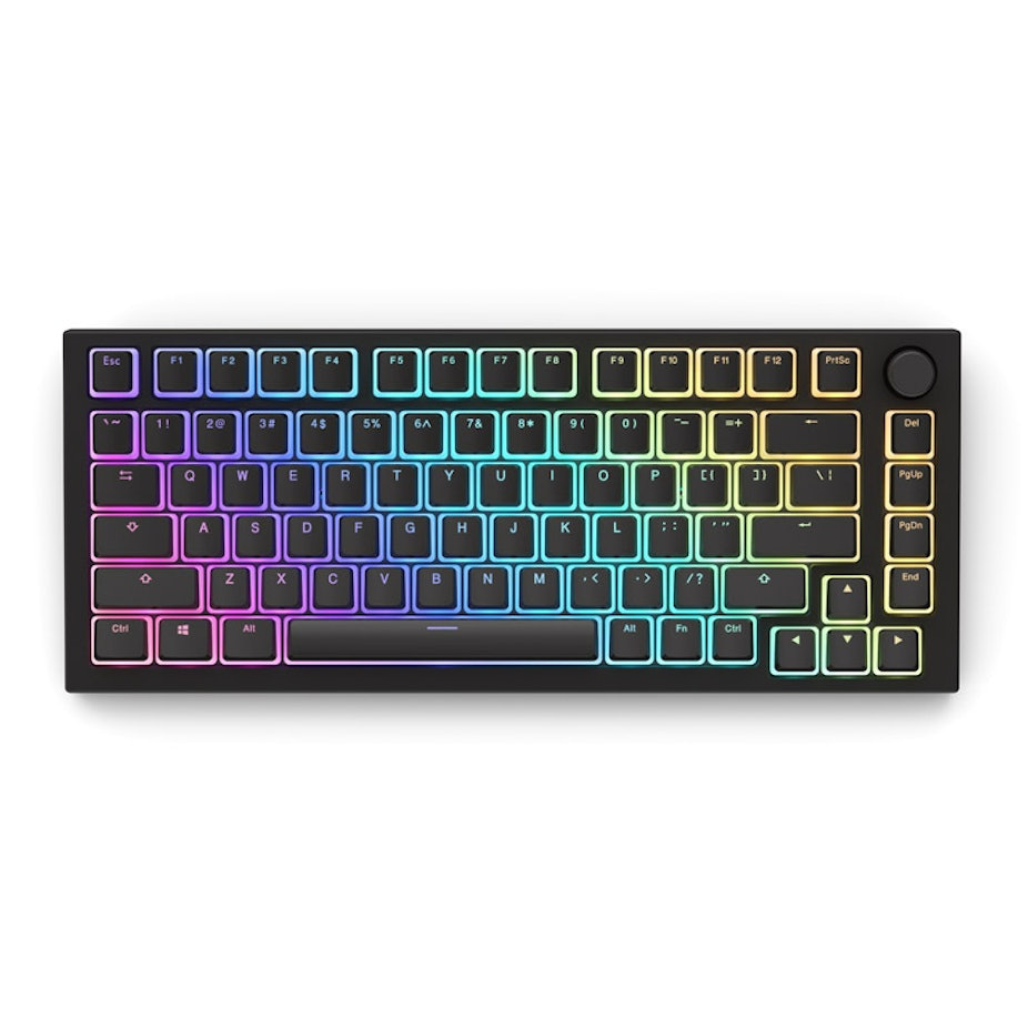 Glorious Aura Keycaps, 145 Keycaps, Layout US Black