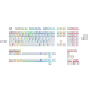 Miniatura produktu: Glorious Aura Keycaps, 145 Keycaps, Layout US White