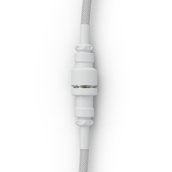 Zdjęcie produktu: Glorious Kabel spiralny Ghost White, kabel USB-C na USB-A spiralny, 1,37 m biały