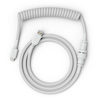 Miniatura zdjęcia: Glorious Kabel spiralny Ghost White, kabel USB-C na USB-A spiralny, 1,37 m biały