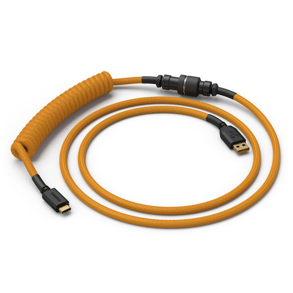 Zdjęcie produktu: Glorious Kabel spiralny Glorious Gold, kabel USB-C na USB-A spiralny, 1,37m, złoty