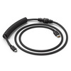 Miniatura zdjęcia: Glorious Kabel spiralny Phantom Black, kabel USB-C na USB-A spiralny, 1,37 m czarny