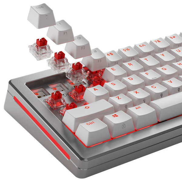 Zdjęcie produktu: Glorious Fox HE Standard Switche, Efekt Halla, linear, MX-Stem, 45g, nasmarowane, 36 sztuk