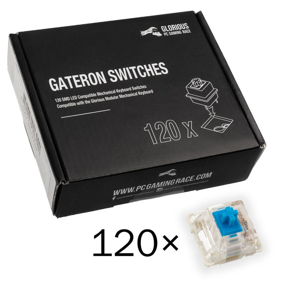 Glorious Switche Gateron Blue (120 sztuk)