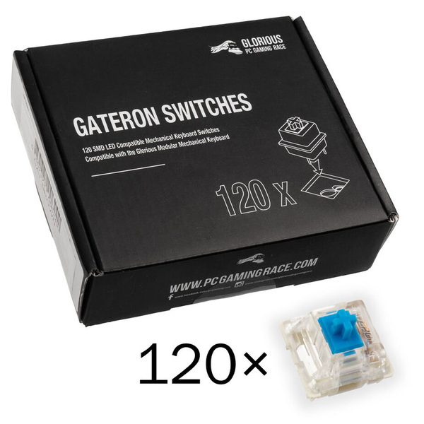 Zdjęcie produktu: Glorious Switche Gateron Blue (120 sztuk)
