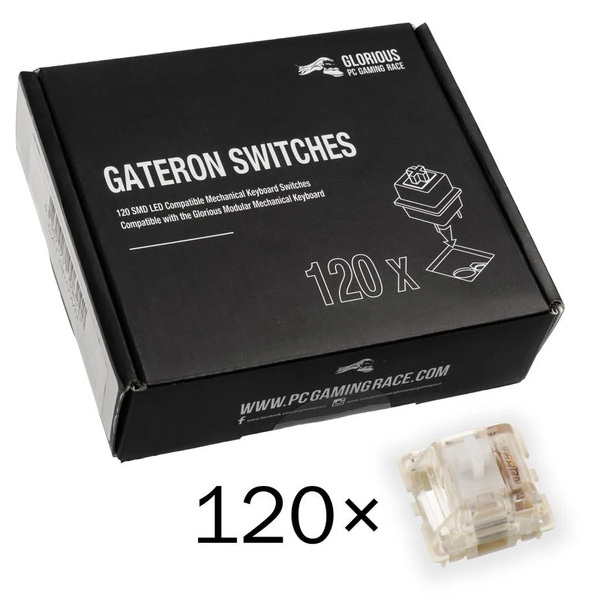 Zdjęcie produktu: Glorious Switche Gateron Clear (120 sztuk)