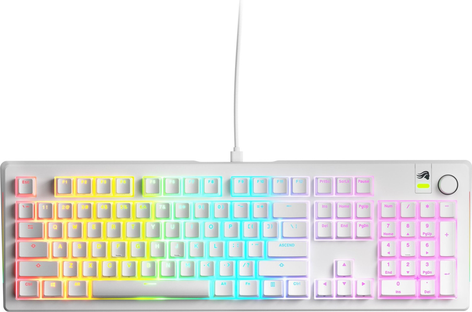 Glorious GMMK 3 Klawiatura gamingowa 100%, Pre-Built, ANSI (US), Switche Fox White