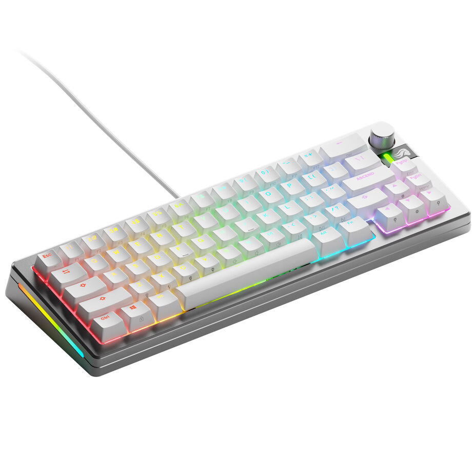 Glorious GMMK 3 Pro Klawiatura gamingowa 65%, Pre-Built, ANSI (US), Switche Fox Silver Glorious GMMK 3 Pro Klawiatura gamingowa 65%, Pre-Built, ANSI (US), Switche Fox Silver