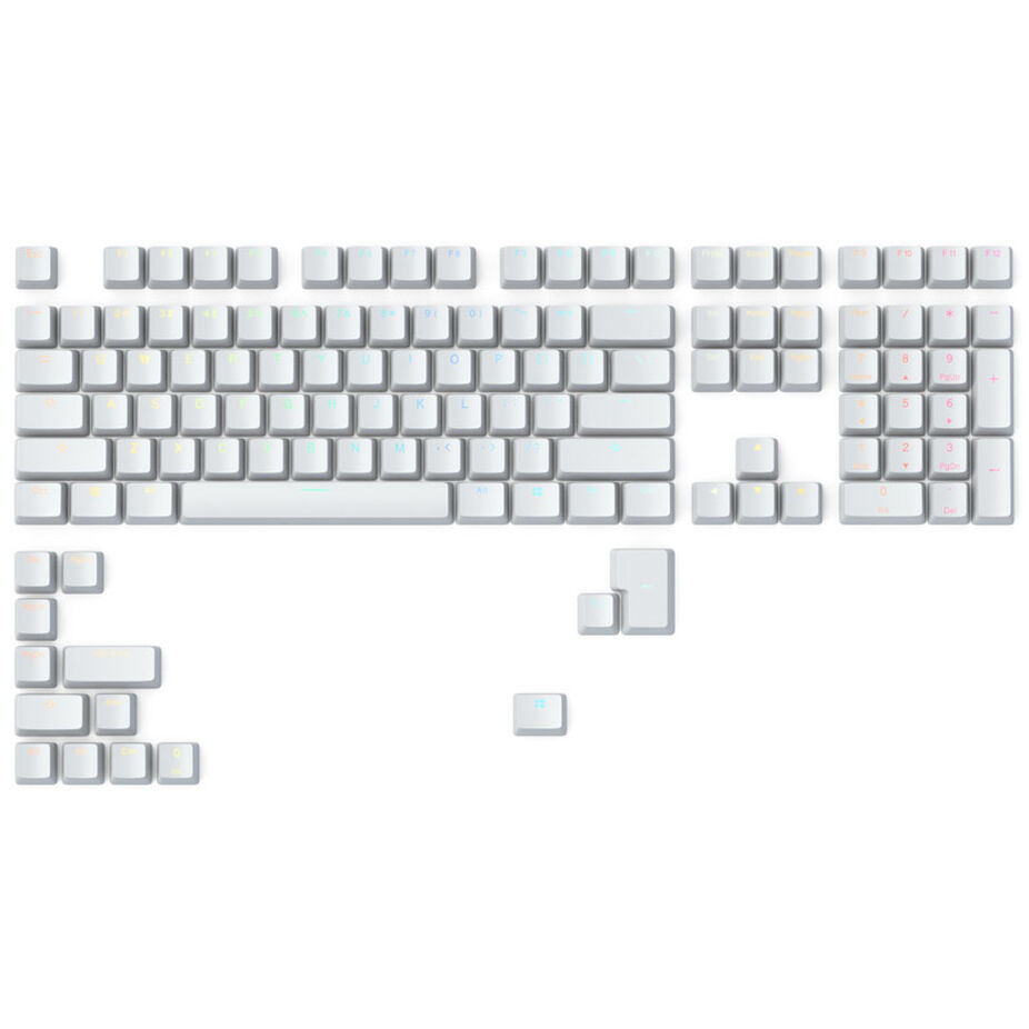 Glorious GMMK ABS Doubleshot V2 US Base Kit White