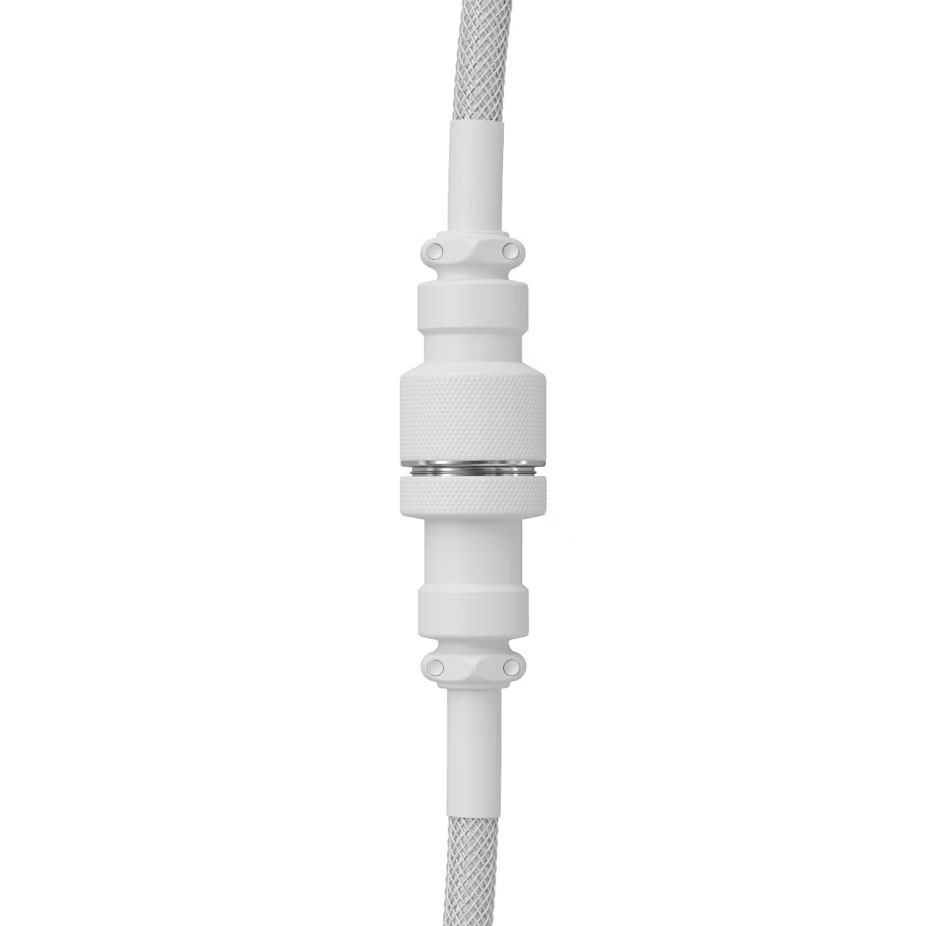 Glorious GMMK Coiled Cable Ghost White, Kabel spiralny, USB-C/USB-A White