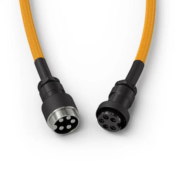 Zdjęcie produktu: Glorious GMMK Coiled Cable Glorious Gold, Kabel spiralny, USB-C/USB-A, gold/Black