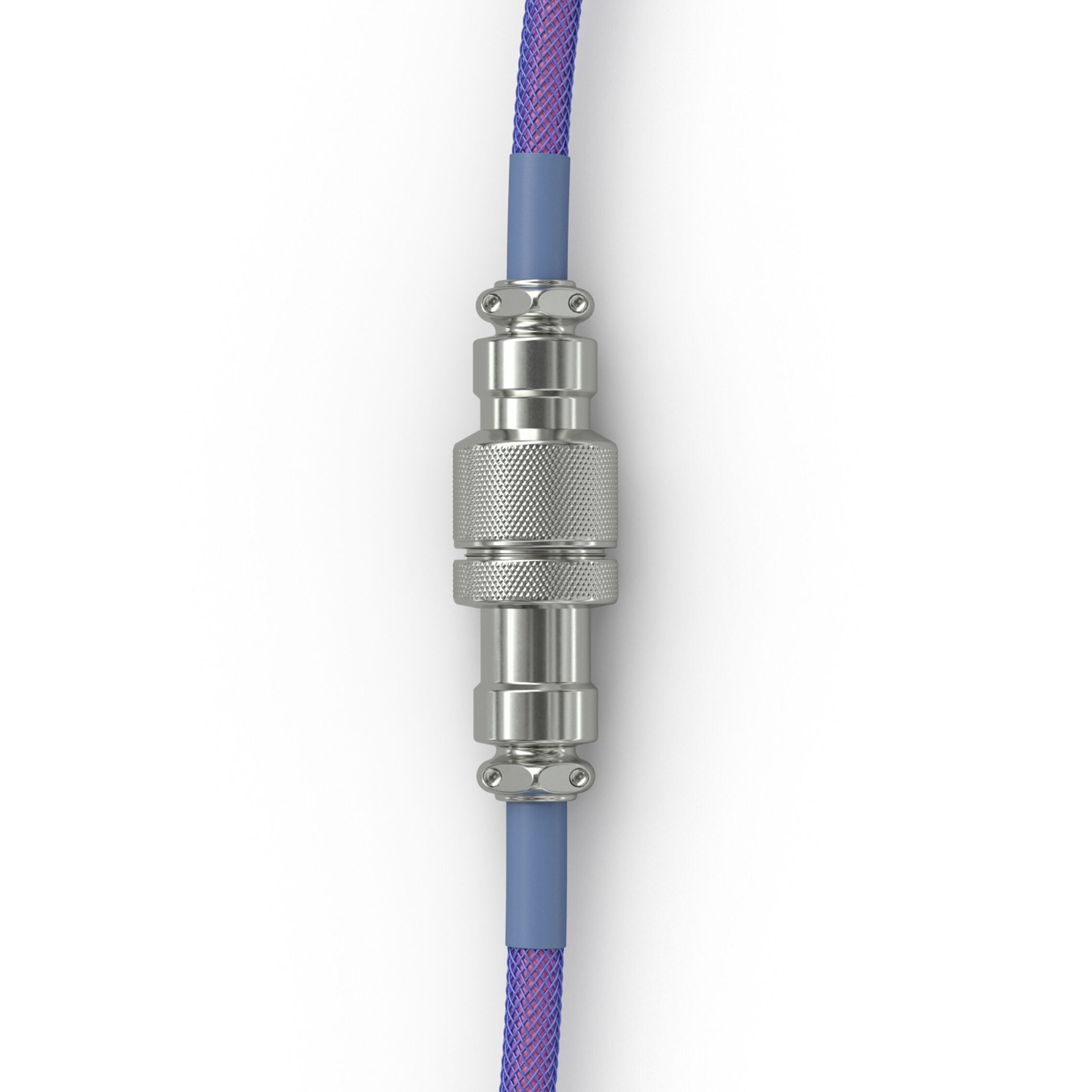 Glorious GMMK Coiled Cable Nebula, Kabel spiralny, USB-C/USB-A, lila/Silver