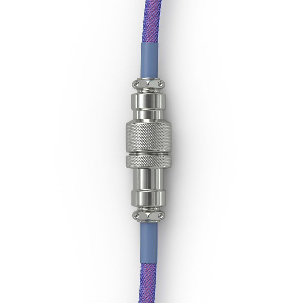 Zdjęcie produktu: Glorious GMMK Coiled Cable Nebula, Kabel spiralny, USB-C/USB-A, lila/Silver