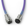 Miniatura zdjęcia: Glorious GMMK Coiled Cable Nebula, Kabel spiralny, USB-C/USB-A, lila/Silver