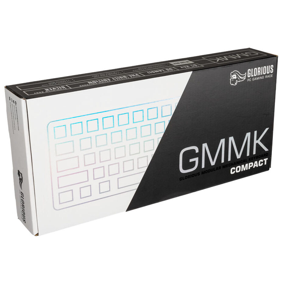 Glorious GMMK Compact White Ice Edition, Gateron-Brown, Layout US Glorious GMMK Compact White Ice Edition, Gateron-Brown, Layout US