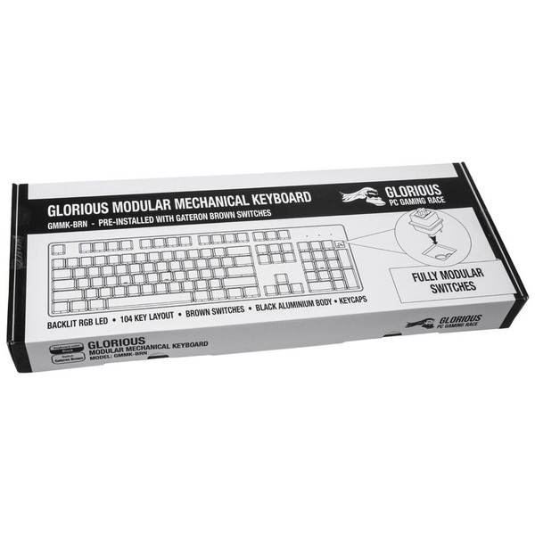 Zdjęcie produktu: Glorious GMMK Pełnowymiarowa klawiatura, Gateron Brown, Layout US