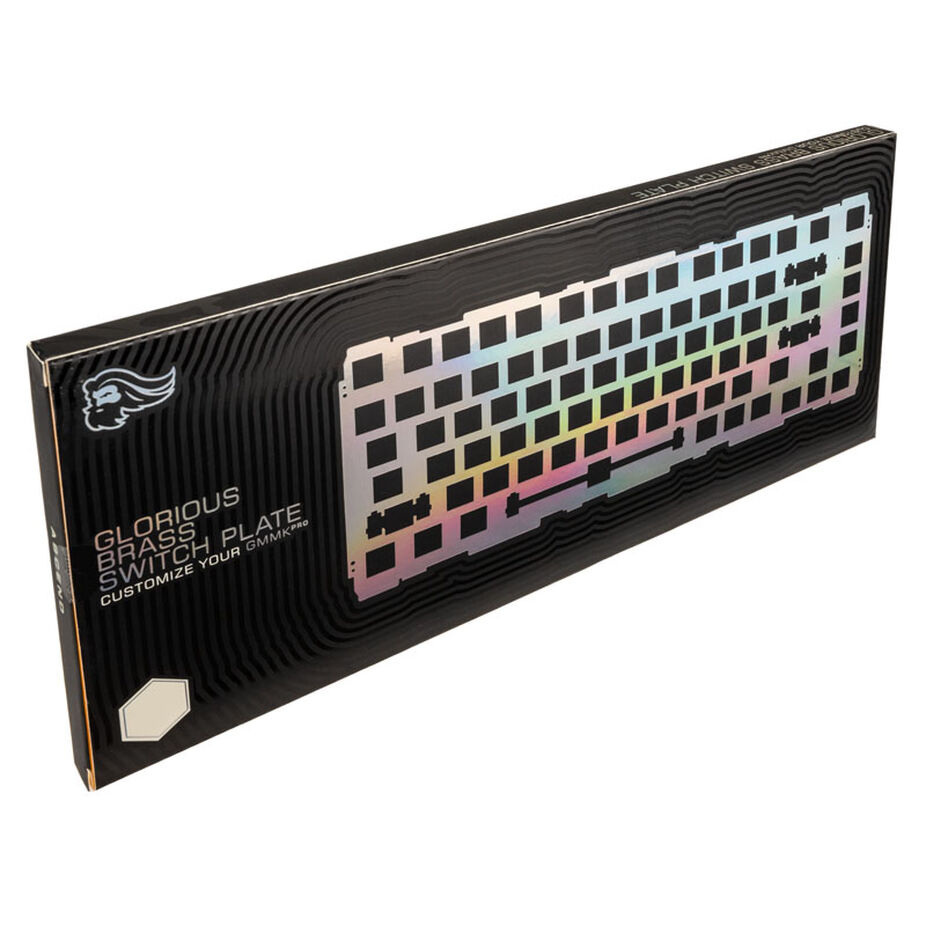 Glorious GMMK Pro 75% Switch Plate, Messing, ANSI