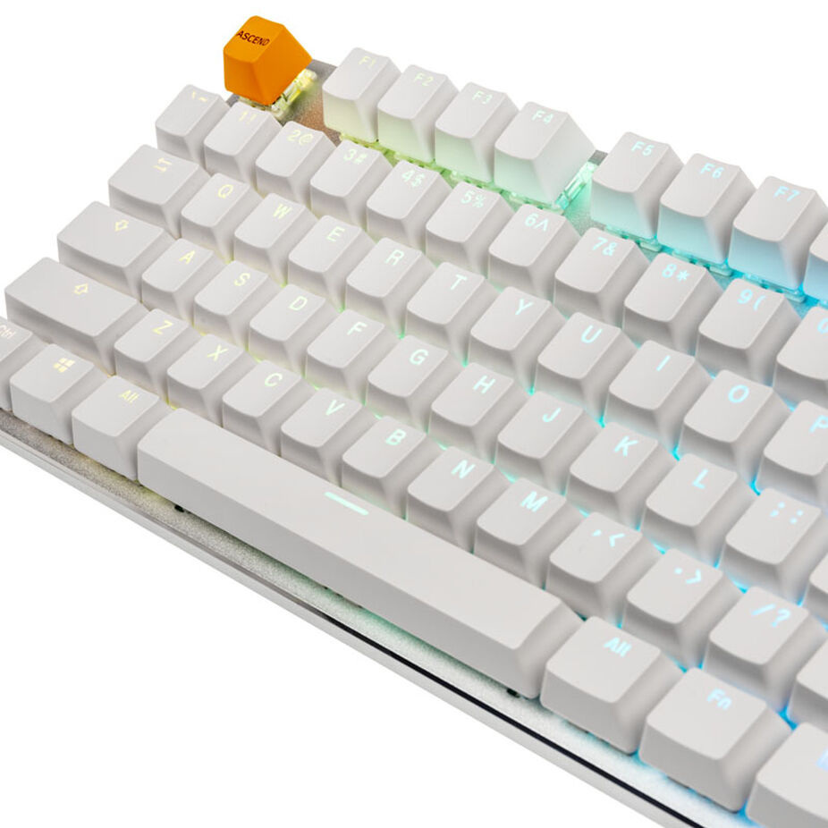 Glorious GMMK TKL White Ice Edition, Gateron-Brown, Layout US