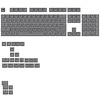 Glorious GPBT Basics Keycaps, ANSI Layout (US), PBT, Dye-Sub, Armor Grey