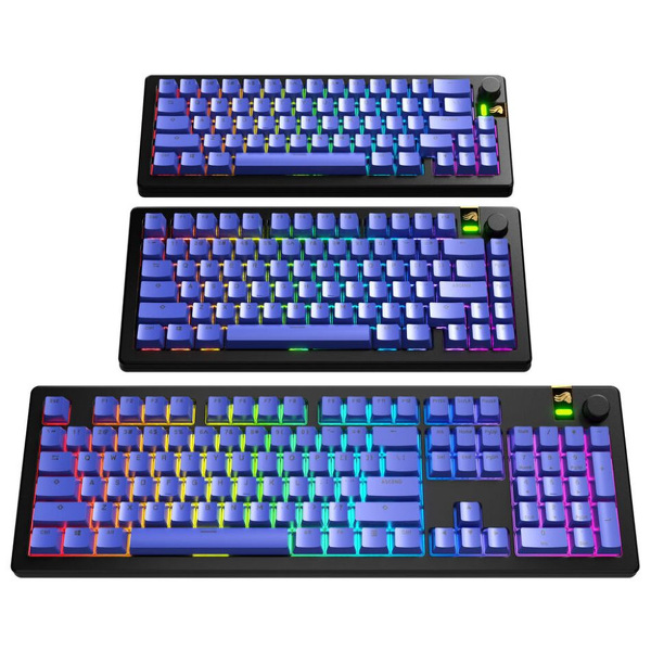 Zdjęcie produktu: Glorious GPBT Basics Keycaps, ANSI Layout (US), PBT, Dye-Sub, Mana Blue