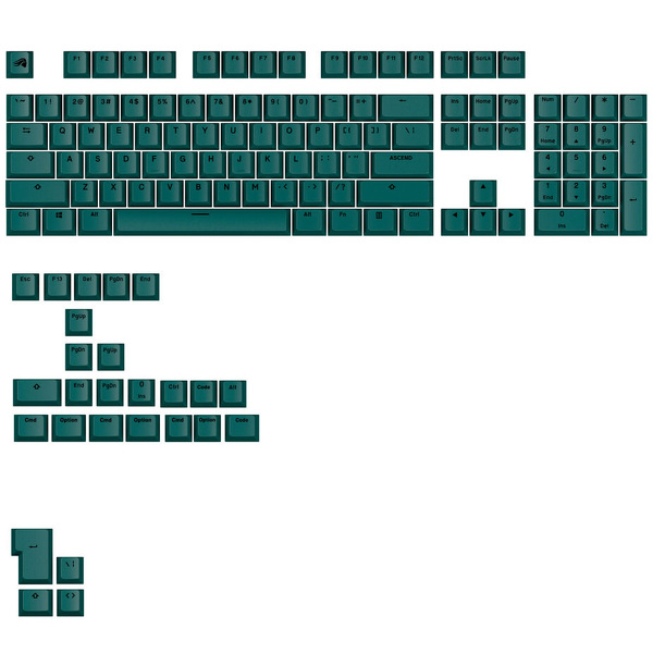 Zdjęcie produktu: Glorious GPBT Basics Keycaps, ANSI Layout (US), PBT, Dye-Sub, Totem Green Zdjęcie produktu: Glorious GPBT Basics Keycaps, ANSI Layout (US), PBT, Dye-Sub, Totem Green